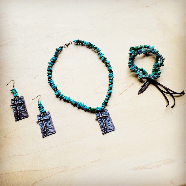 Turquoise multi-size bracelet