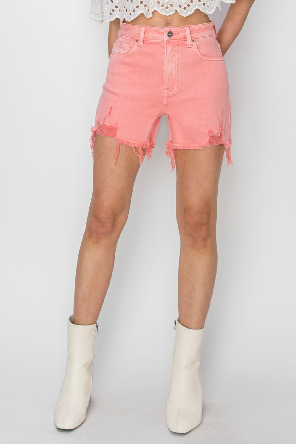 NORA Distressed Shorts