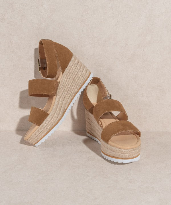 Sylvie - Double Strap Wedge Heel