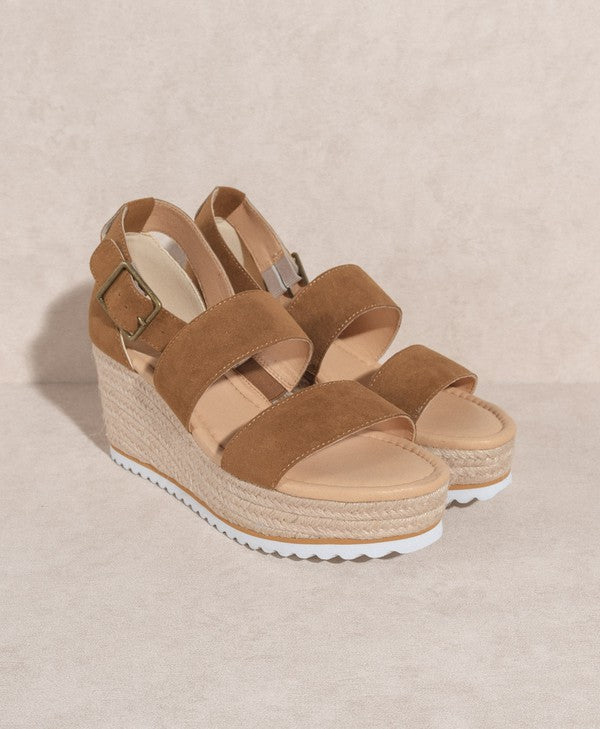 Sylvie - Double Strap Wedge Heel