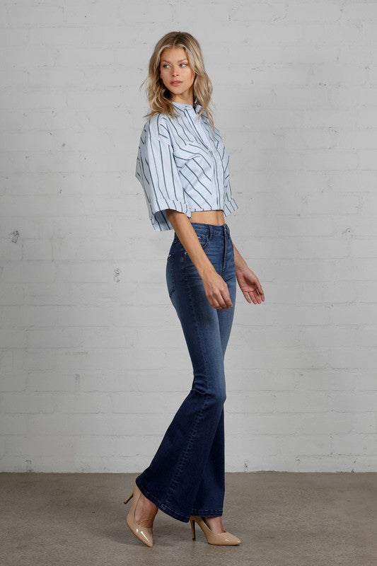 COOPER High Rise Flare Jeans