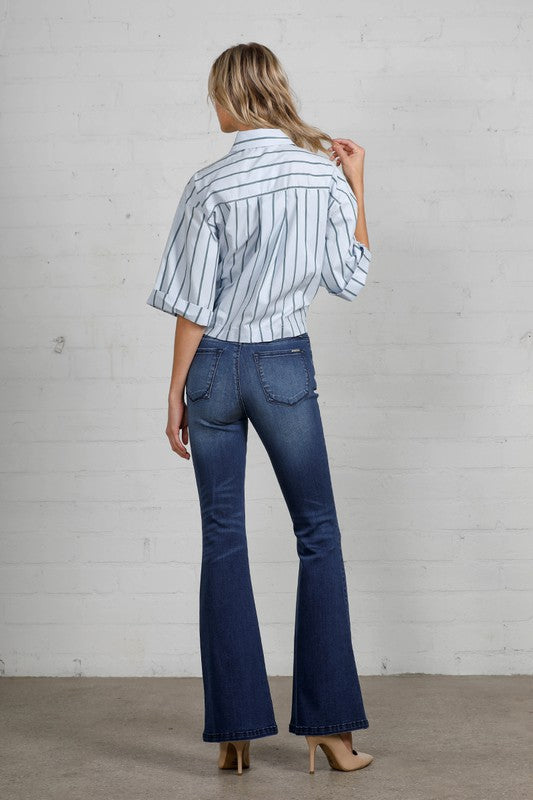 COOPER High Rise Flare Jeans