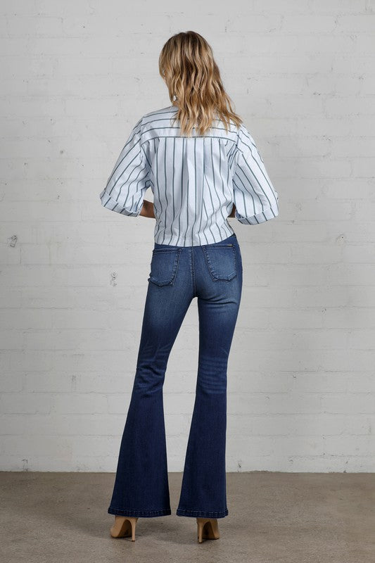 COOPER High Rise Flare Jeans