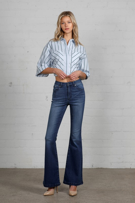 COOPER High Rise Flare Jeans