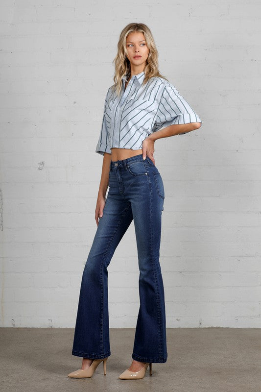 COOPER High Rise Flare Jeans