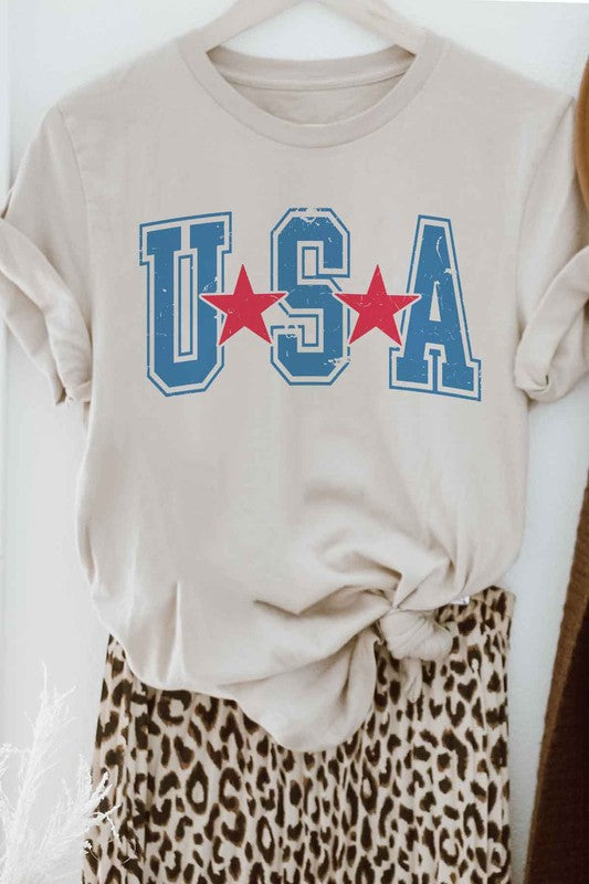 HOWDY AMERICA USA GRAPHIC PLUS SIZE TEE