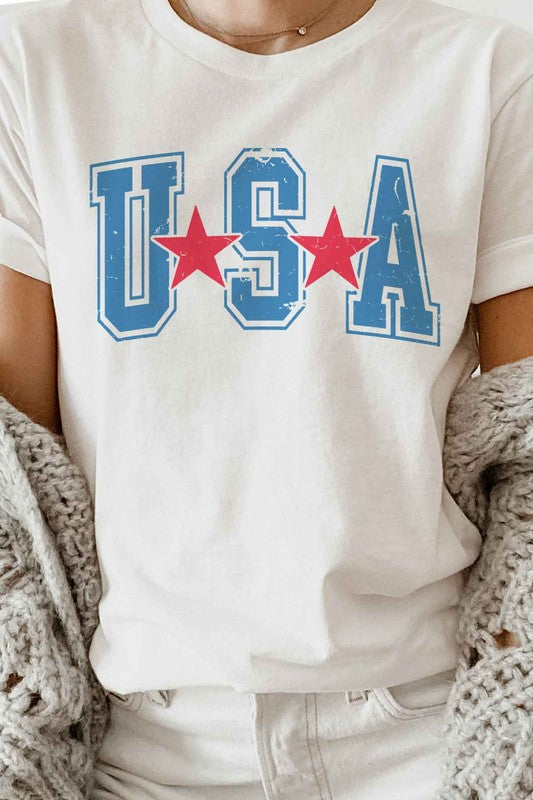 HOWDY AMERICA USA GRAPHIC PLUS SIZE TEE