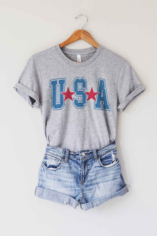 HOWDY AMERICA USA GRAPHIC PLUS SIZE TEE