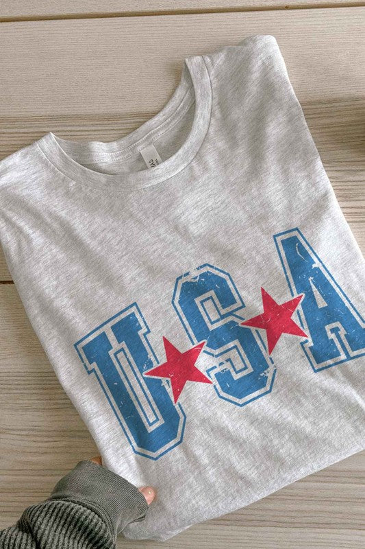 HOWDY AMERICA USA GRAPHIC PLUS SIZE TEE