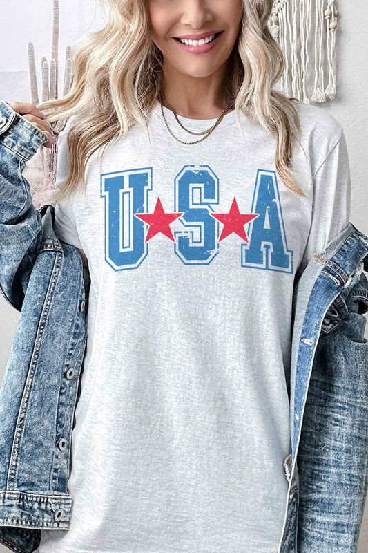 HOWDY AMERICA USA GRAPHIC PLUS SIZE TEE