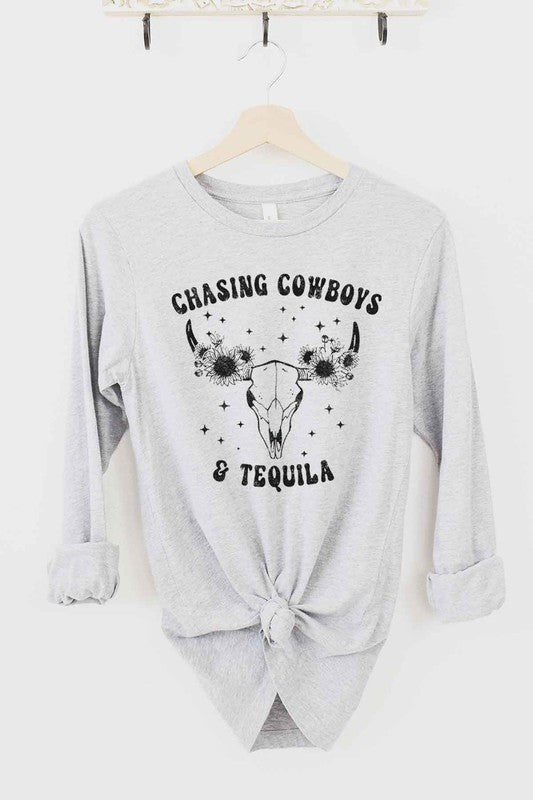 COWBOYS AND TEQUILA LONG SLEEVE TEE