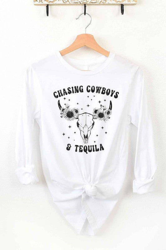 COWBOYS AND TEQUILA LONG SLEEVE TEE