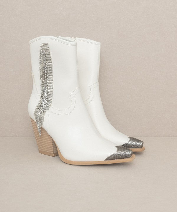 KAI Rhinestone Fringe Boots