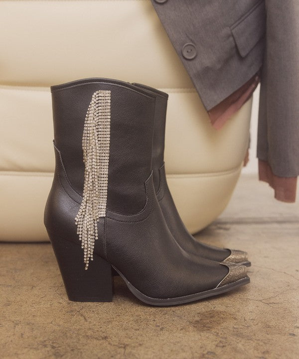 KAI Rhinestone Fringe Boots