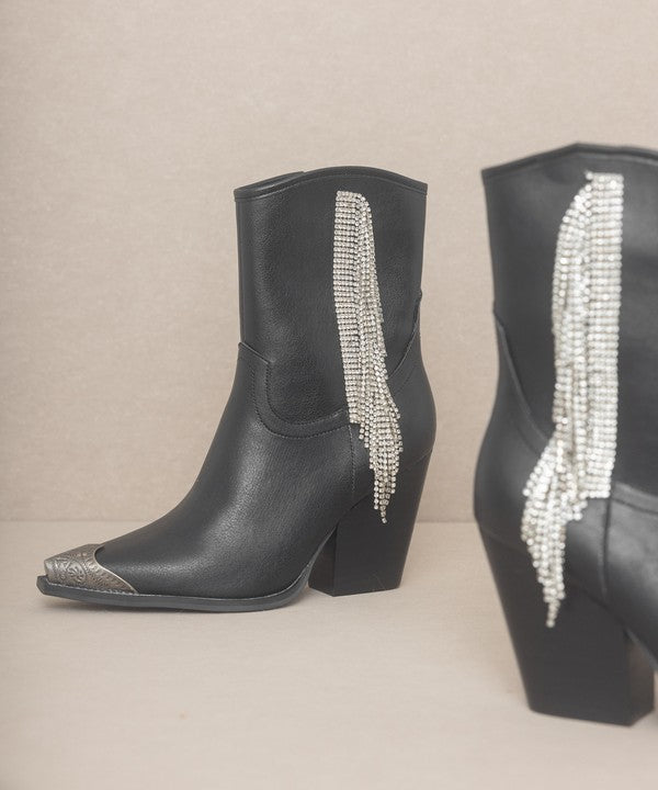 KAI Rhinestone Fringe Boots