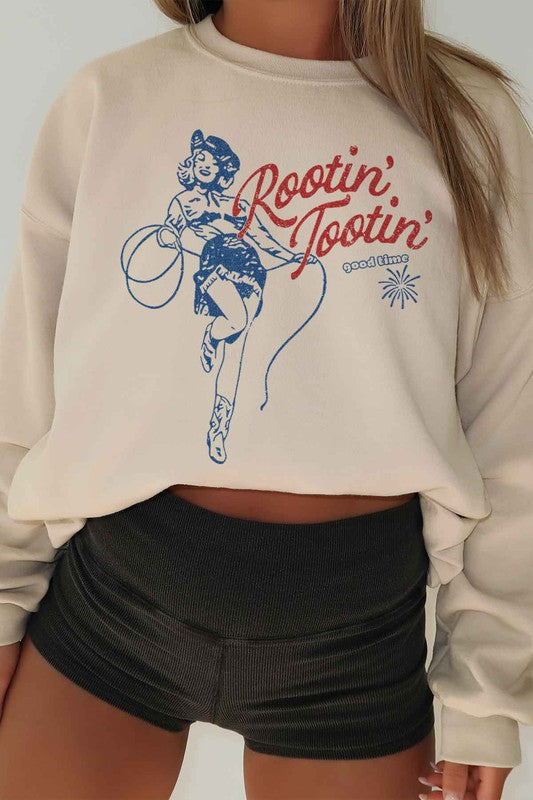 ROOTIN TOOTIN COUNTRY OVERSIZED SWEATSHIRT