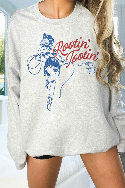 ROOTIN TOOTIN COUNTRY OVERSIZED SWEATSHIRT