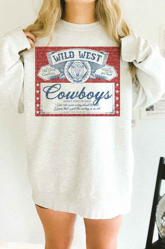 WILD WEST COWBOYS OVERSIZED SWEATSHIRT