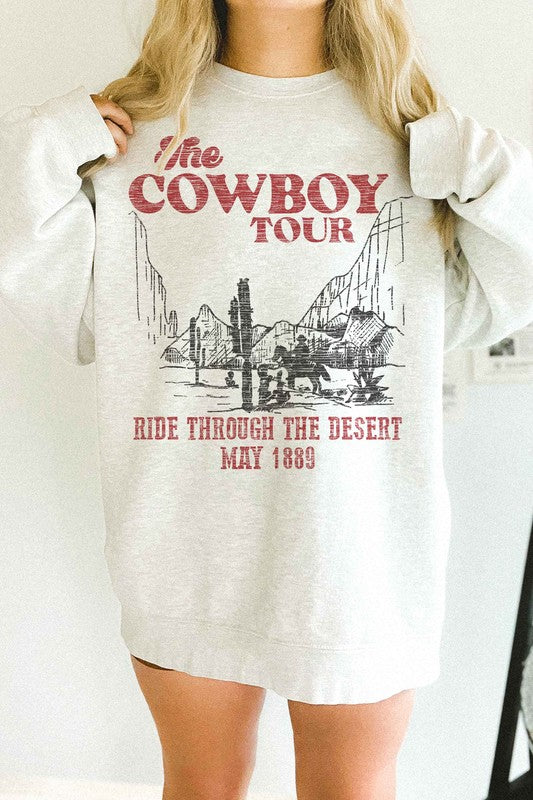 COWBOY TOUR OVERSIZED SWEATSHIRT