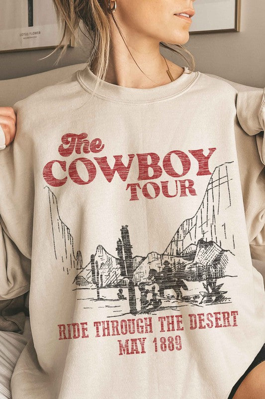 COWBOY TOUR OVERSIZED SWEATSHIRT