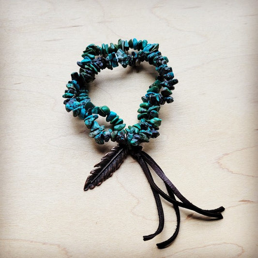 Turquoise multi-size bracelet