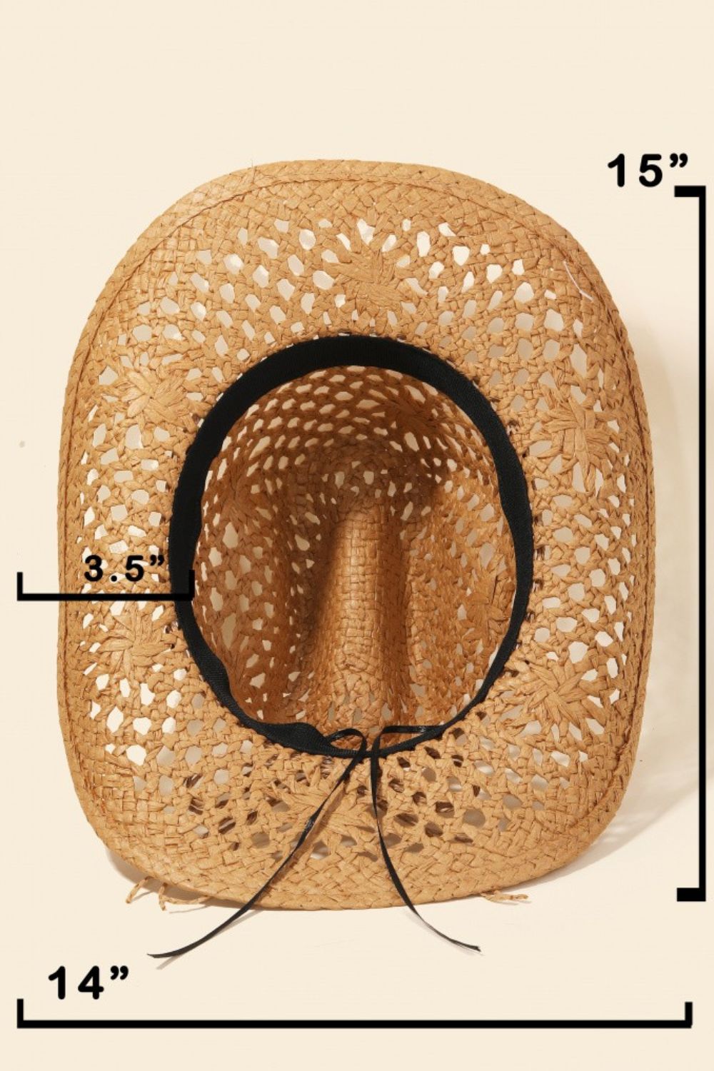 VIVIAN Straw Cowboy Hat