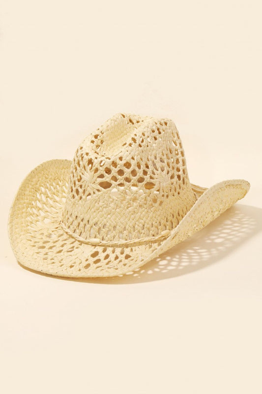 VIVIAN Straw Cowboy Hat