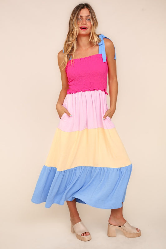 ANNIE Color Block Dress