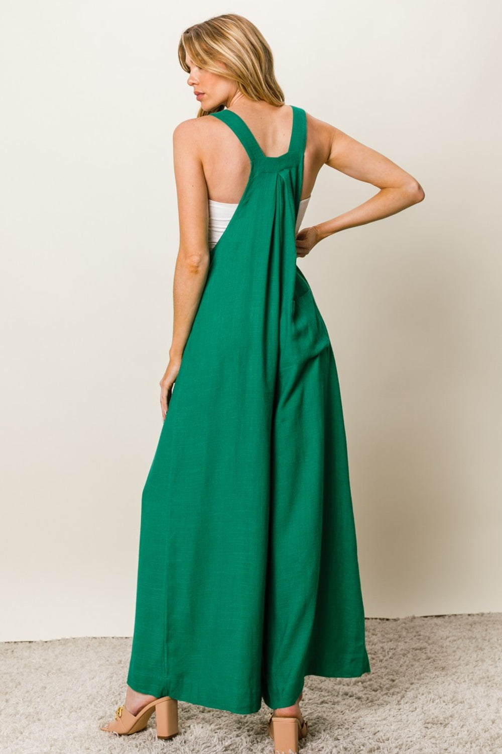 CAMILA Wide-Leg Jumpsuit, Green